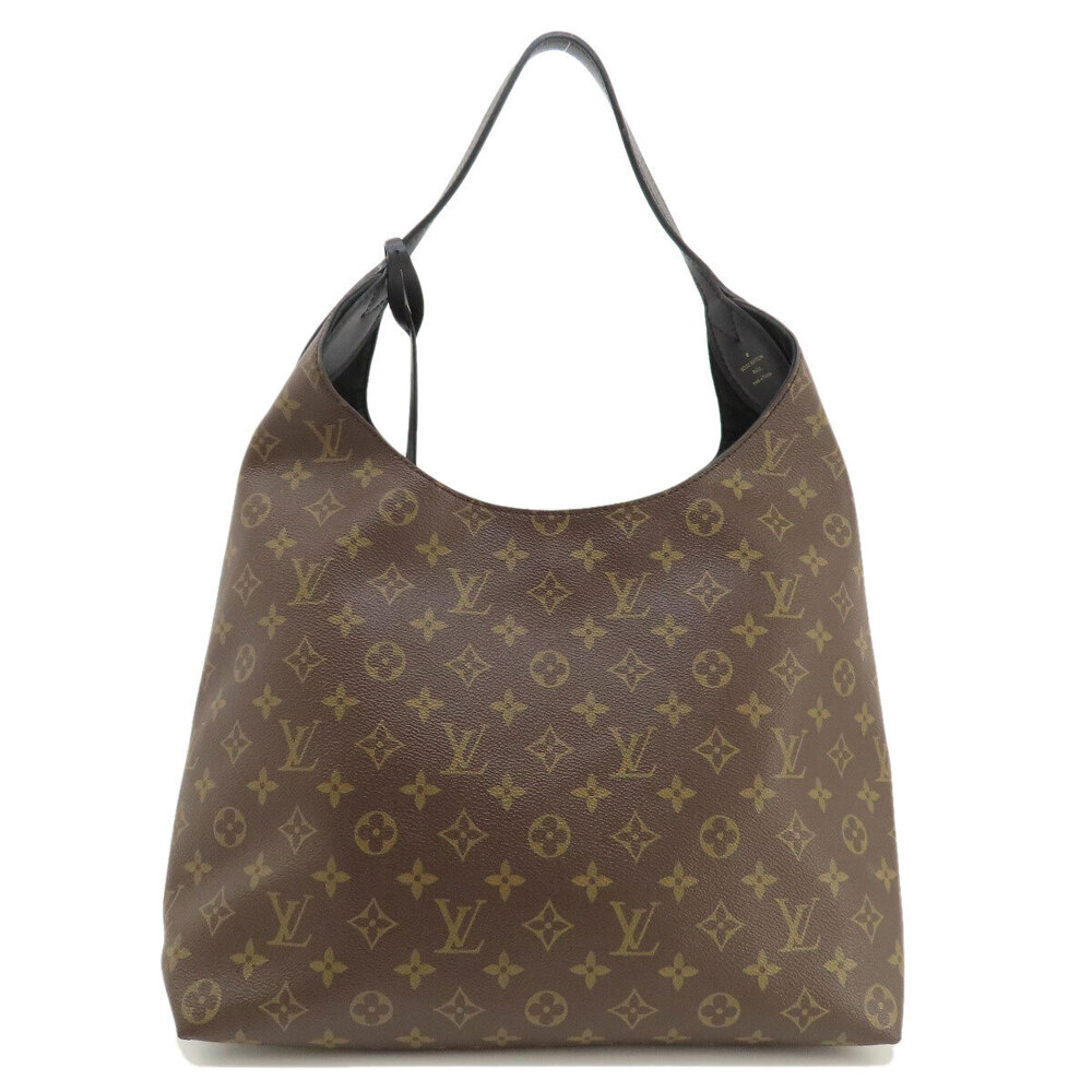 Louis Vuitton Hobo Canvas Flower Bag Tote Monogram Brown